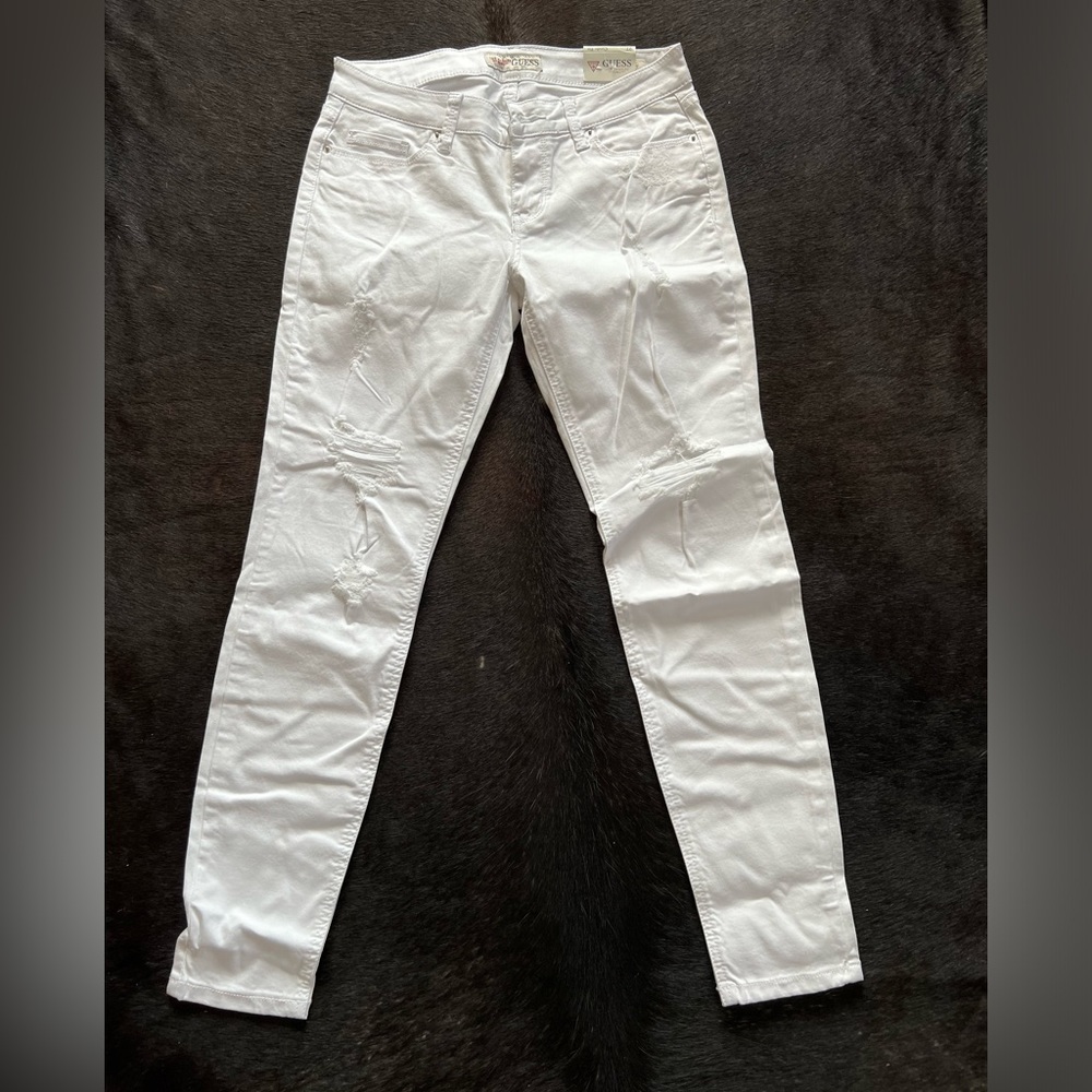 Guess low rise power skinny jeans